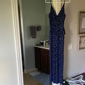 Kaileigh Navy and White Jumpsuit